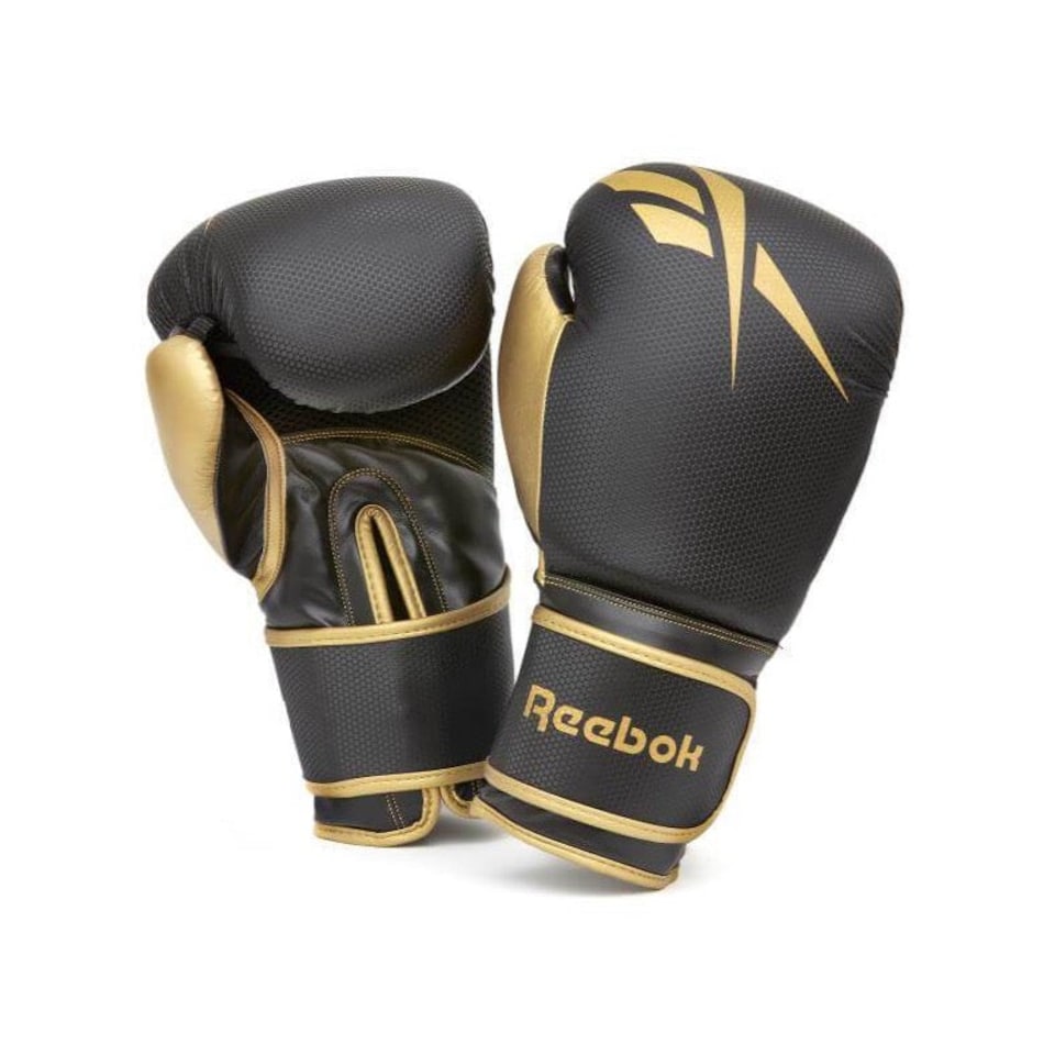 image 1 of Reebok Boxing Gloves Black and Gold 16oz — Tetra Impact System | Black | Black and gold | 16oz