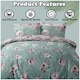 image 4 of VELVETIO Shelby Complete Duvet Cover Set with Fitted Sheet Breathable Bedding Quilt