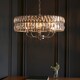 image 2 of Clifton 5 Light Multi Arm Lamp Ceiling Pendant Bright Nickel