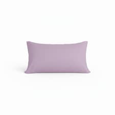 Bolster Support Pillow Pillowcase Plain Dyed Pillow Linen Easy Care | Purple