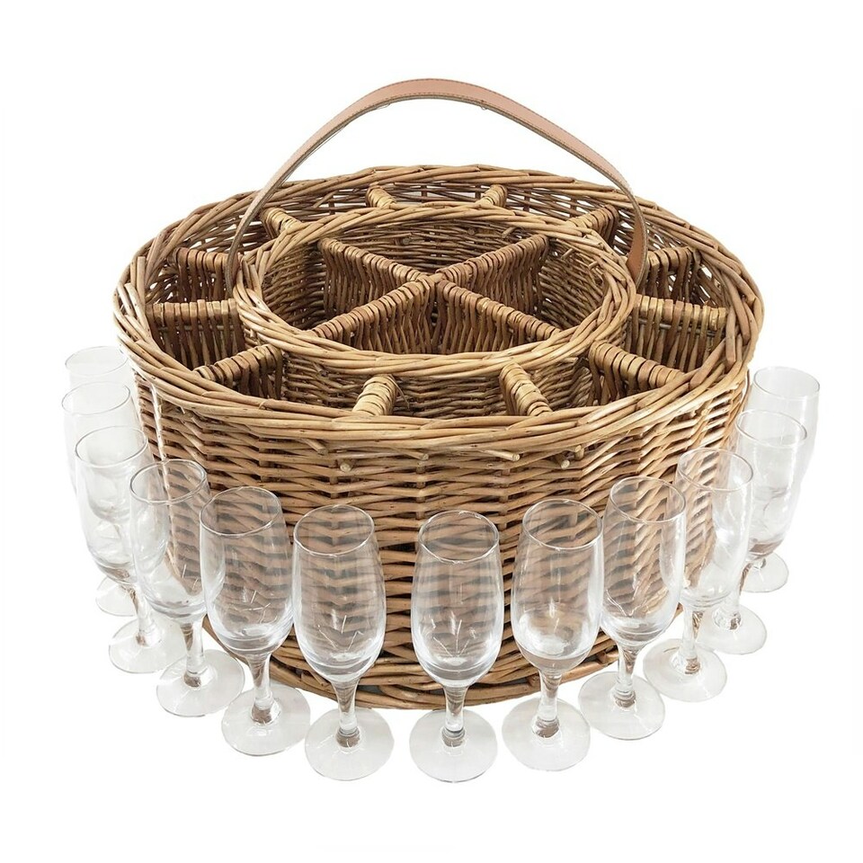 image 1 of Wicker Light Steamed Garden Party Basket