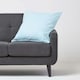 image 2 of Homescapes Cotton Plain Blue and Polka Dots Cushion Cover - 60 x 60 cm | Blue | Blue | 60 x 60 cm