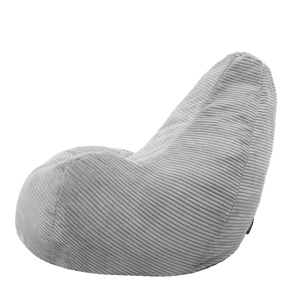 image 1 of Dalton Medium Beanbag Corduroy Light Grey | Grey | Grey | 1