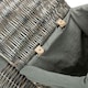 image 3 of Set of 2 Antique Wash Square Laundry Basket with Grey Sage Lining | Grey | Grey
