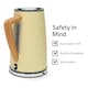 image 6 of Nedis 1.7L Soft Touch Jug Kettle with Wood Effect Handle, Overheat Protection, Removeable Filter, 2.2KW - Matte Soft Yellow