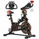 image 1 of HOMCOM 8kg Flywheel Exercise Bike with Adjustable Height, Resistance, Black
