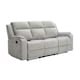 image 1 of Orka 3 Seater Manual Recliner Chenille Fabric Sofa Grey