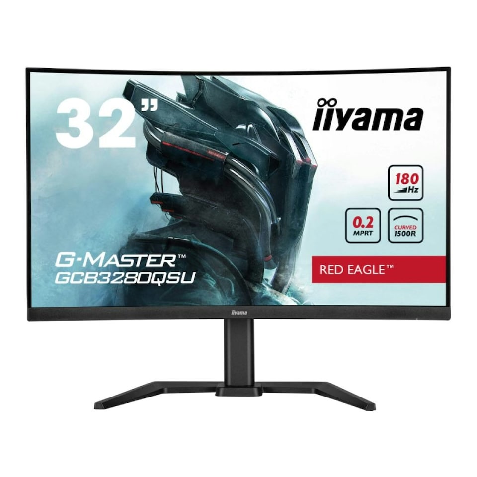iiyama G-Master GCB3280QSU-B2 32" Curved QHD 180Hz 0.2ms Height Adjust Gaming Monitor