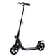 image 1 of HOMCOM Folding Kick Scooter Teens Adult Ride On Adjustable 2 Big Wheels Black