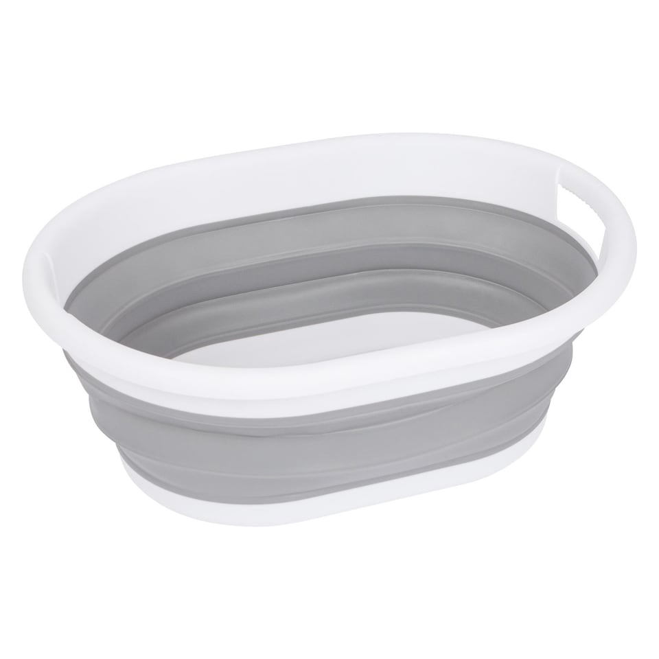 image 1 of Ashley Collapsible Laundry Basket - 22L - Grey | Grey | Grey