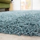 image 2 of KUKOON Ocean Blue Deep Pile Shaggy Living Room Area Rug 160cm x 230cm