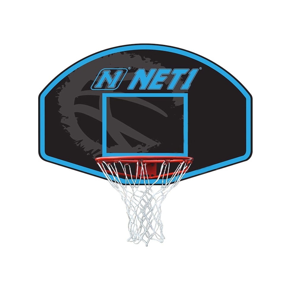 image 1 of NET1 Arena 76 x 51 cm Wall-Mount Basketball Backboard with 38 cm Solid Steel Hoop | Multi | 4396