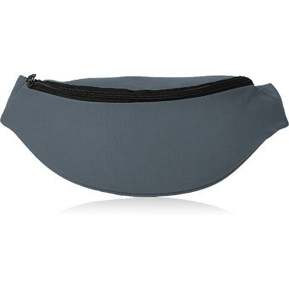 image 1 of Bagbase Adjustable Belt Bag (2.5 Litres) (Pack of 2) - Graphite - One Size Grey