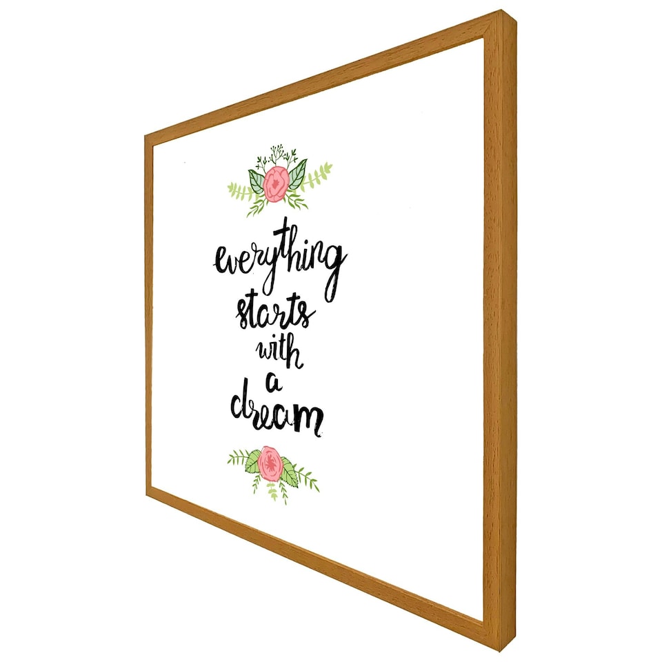image 1 of Everything starts with a dream (Picutre Frame) Black | S