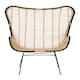 image 1 of Interiors by Premier Natural Rattan Egg Chair, Rustless Metal Rattan Chair, Easy Cleaning Armchair, Eco-friendly Outdoor Chair