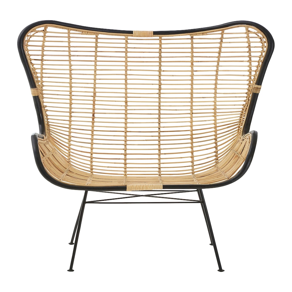image 1 of Interiors by Premier Natural Rattan Egg Chair, Rustless Metal Rattan Chair, Easy Cleaning Armchair, Eco-friendly Outdoor Chair