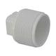 image 3 of Plastica 1.5in Threaded Plug White Pack of 10