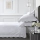 image 1 of Appletree Scallop Edge Duvet Cover Set White