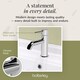 image 7 of Balterley Contemporary Round Mono Basin Mixer Tap & Push Button Waste - Balterley | Silver | Chrome | 1