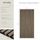 image 6 of Acoustic Wall Panels with Wood Veneer Slats, Thick Felt and Easy to Install | Brown | Dark oak | 120 x 60 x 120 cm | 2