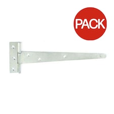 Securit Light Tee Hinge (Pack of 2) - Silver - 250mm