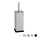 image 1 of Harbour Housewares Square Toilet Brush - Brushed Metal Grey