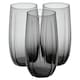 image 1 of Linka Coloured Glasses Sets Glassware Cup Tall Short Cocktail Tumblers | Multi | Dark Grey 500ml