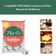 image 7 of Bolsius Tea Lights Pack of 75 White Unscented Decorative Ambient Candles