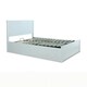 image 1 of Dawson White Wooden Ottoman Bed And Neptune Spring Mattress Double | Multi