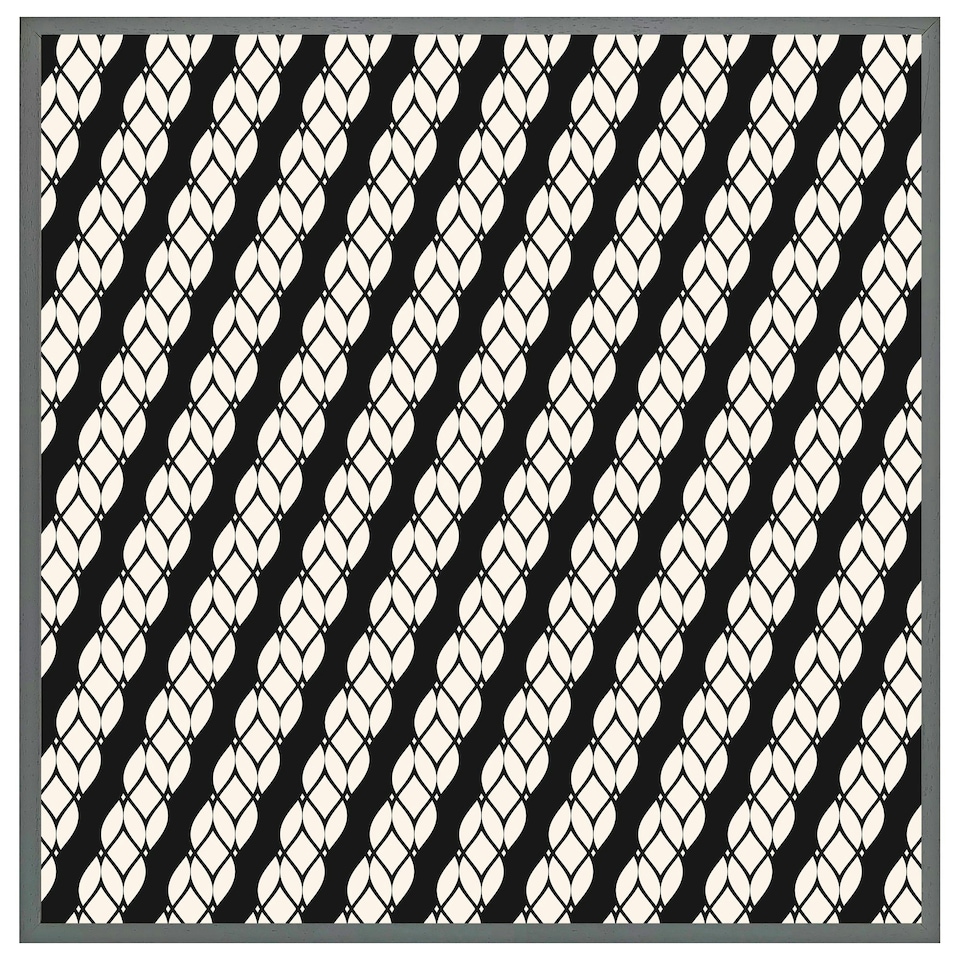 image 1 of Striped rope pattern (Picture Frame) Brown | Oak | L