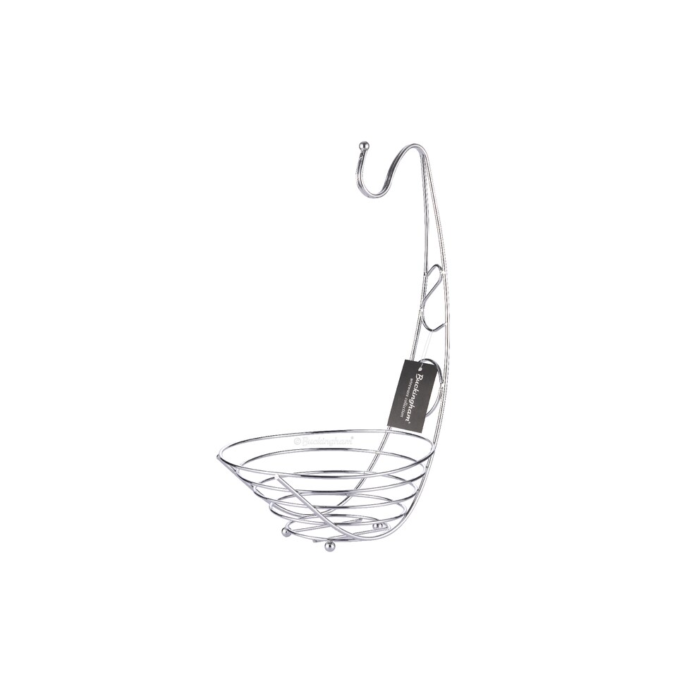 image 1 of Buckingham Premium Banana Tree Fruit Basket  42 cm , Chrome