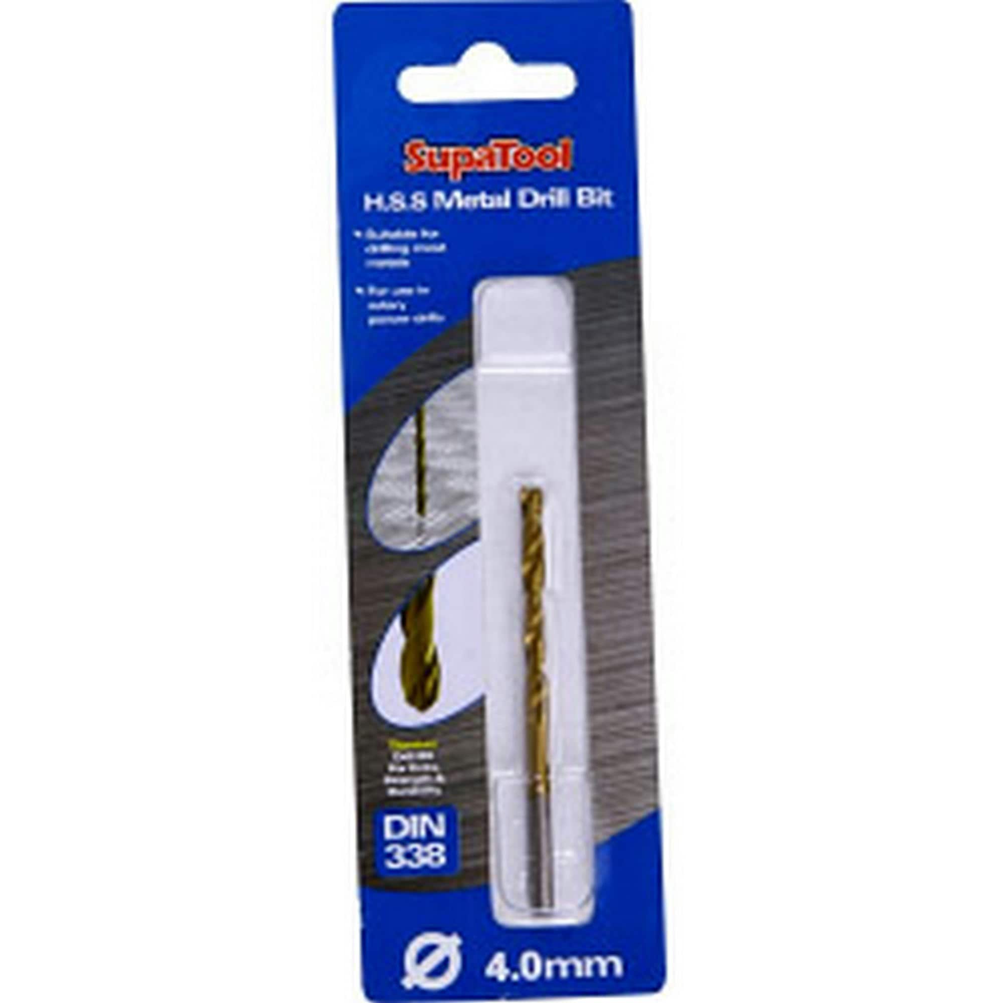 SupaTool Titanium HSS Drill Bit - Brown - 75mm x 4mm