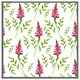 image 4 of Pink & green leaves (Picture Frame) Brown | Oak | XL