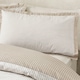 image 3 of Catherine Lansfield Oxford Pinstripe Reversible Duvet Cover Set Natural | Cream | Natural | Super King