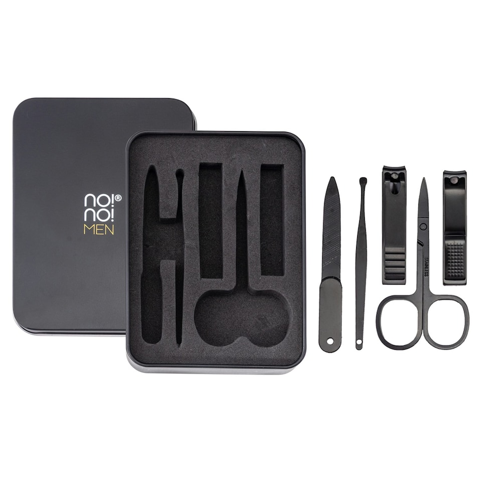 image 1 of No!No! Men's Nail Grooming Kit Black