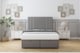 image 1 of Sloomy Kingsley Pewter Dumfries Ottoman Bed Base With 26" Strutted Headboard 5' King | Grey | Pewter | King | 1