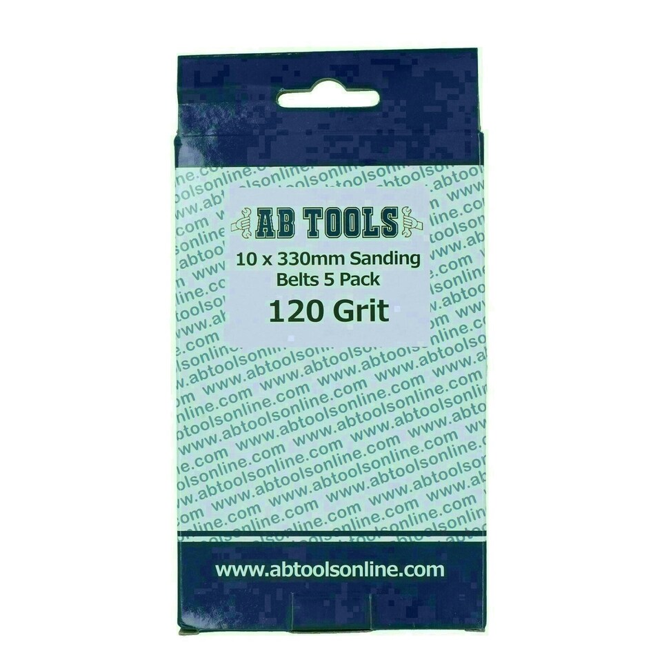 image 1 of Belt Power Finger File Sander Abrasive Sanding Belts 330mm x 10mm 120 Grit 10 PK