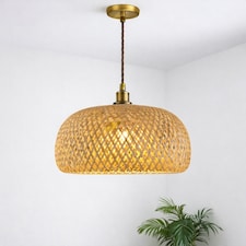 CGC Bronte Bamboo Lampshade - Handmade Easy-Fit, 38 cm