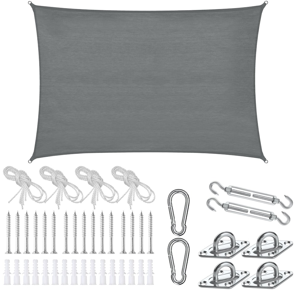 image 1 of Sun Sail Sonny, UV Protected, Water-Resistant and Anti-Tear | Grey | grey | 3 x 4 m | 1