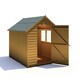 image 1 of Overlap 7 x 5 Shed Single Door | Brown