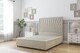 image 1 of Sloomy Somerset Cream Plush Divan Bed Base 2 Drawers Same Side With 54 Inch Floor Standing Headboard | Cream | Cream | Double | 1