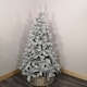 image 5 of Kaemingk 8ft (240cm) Flocked Snowy Imperial Pine Hinged Christmas Trees