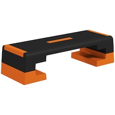 SPORTNOW 15cm/20cm/25cm Aerobic Step Platform for Home, Office - Orange