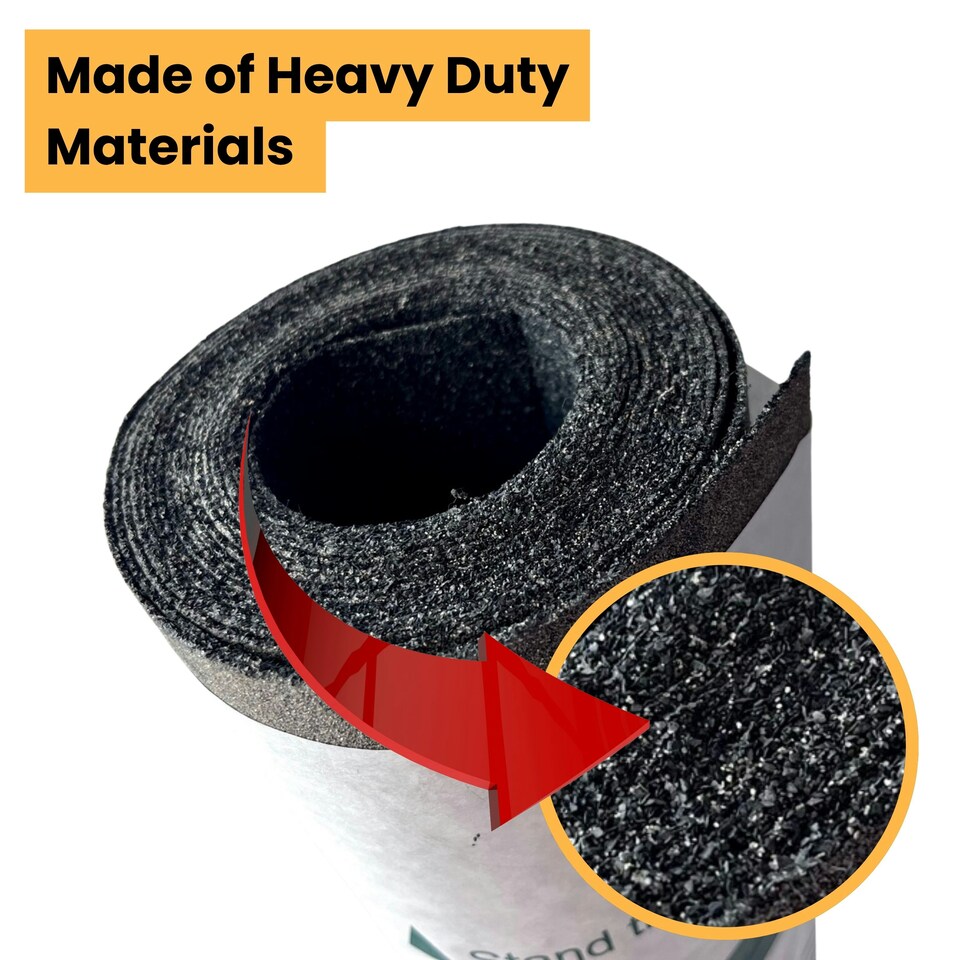 image 1 of NOVECRAFTO Standard Grade Shed Roof Felt – Heavy-Duty Mineral Roofing Felt for Sheds, Summerhouses & Kennels – Durable, Weatherproof Covering Black | 5m x 1m