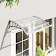 image 9 of Outsunny Door Canopy Awning Outdoor Window Rain Shelter for Door 100 x 75cm | Clear | Clear | 1