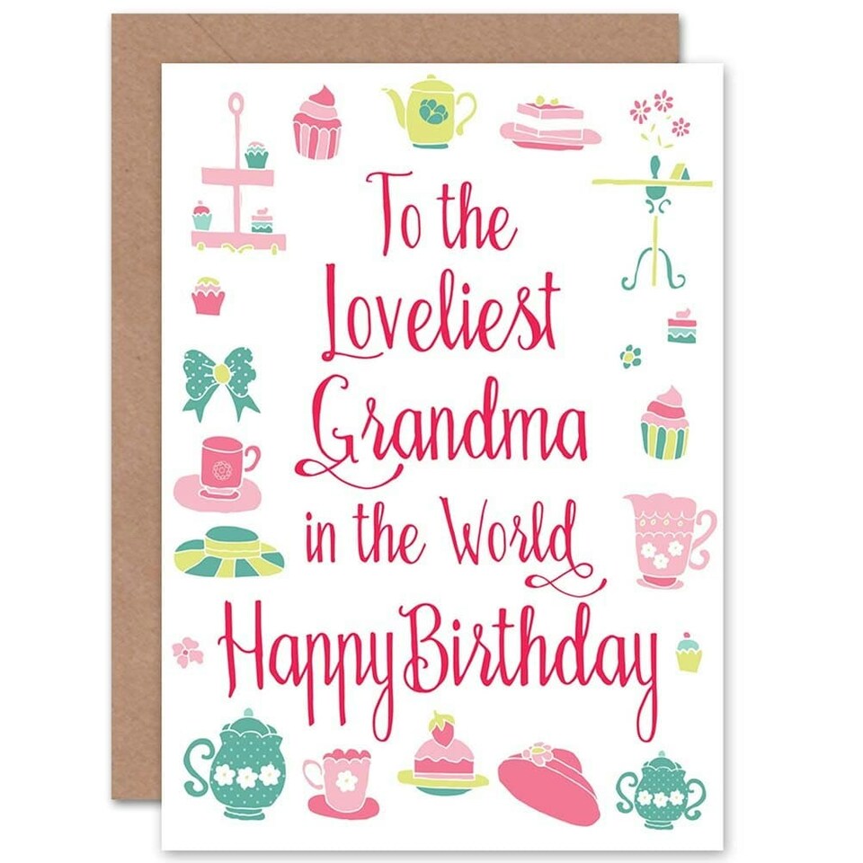 image 1 of To The Loveliest Grandma Gran in World Birthday Greeting Card