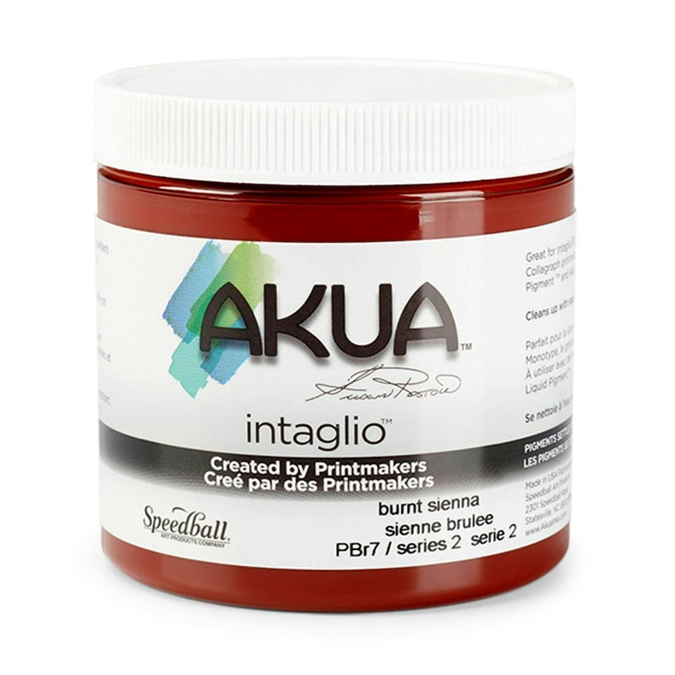 image 1 of Speedball Intaglio Water Based Printing Ink, Burnt Sienna, 8oz