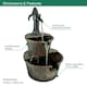 image 2 of GardenKraft 20890 2-Tier Barrel Water Fountain With Pump