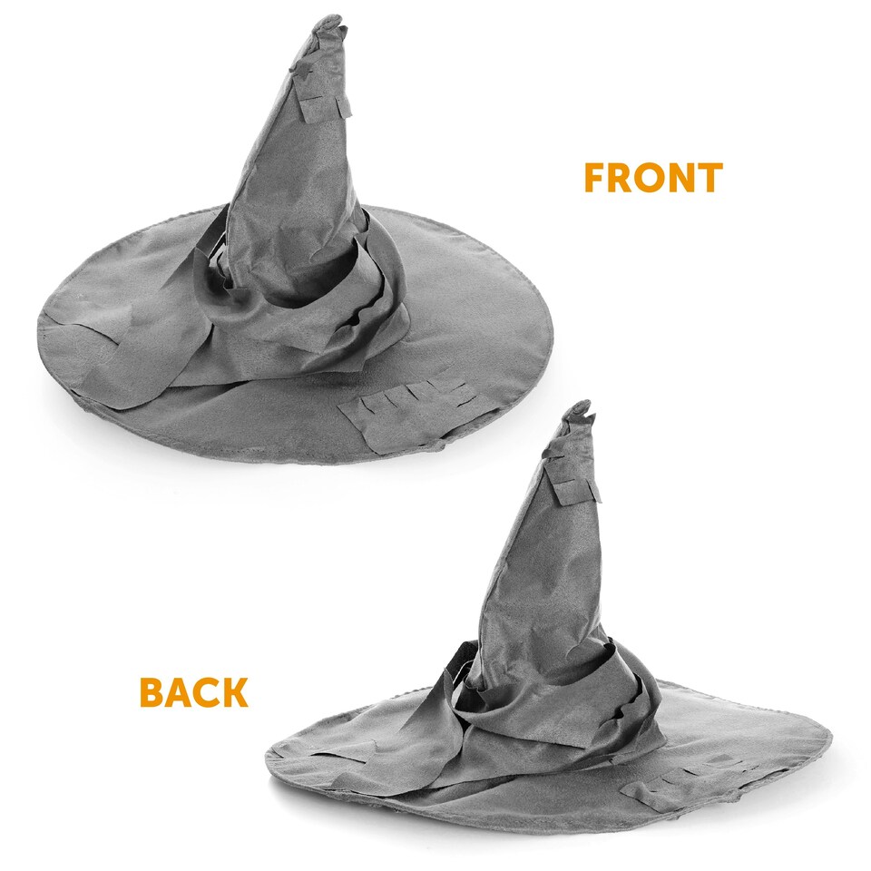 image 1 of Grey Wizard Hat – Classic Fancy Dress Accessory Grey | One Size