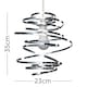 image 5 of ValueLights Bensson Silver Ceiling Pendant Shade